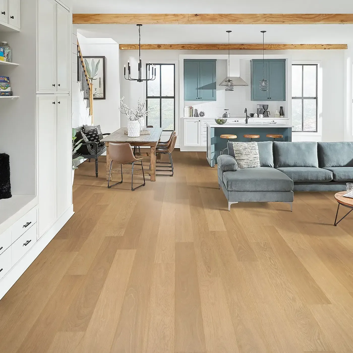 Mohawk Laminate in a light blonde wood color | Fantastic Floors
