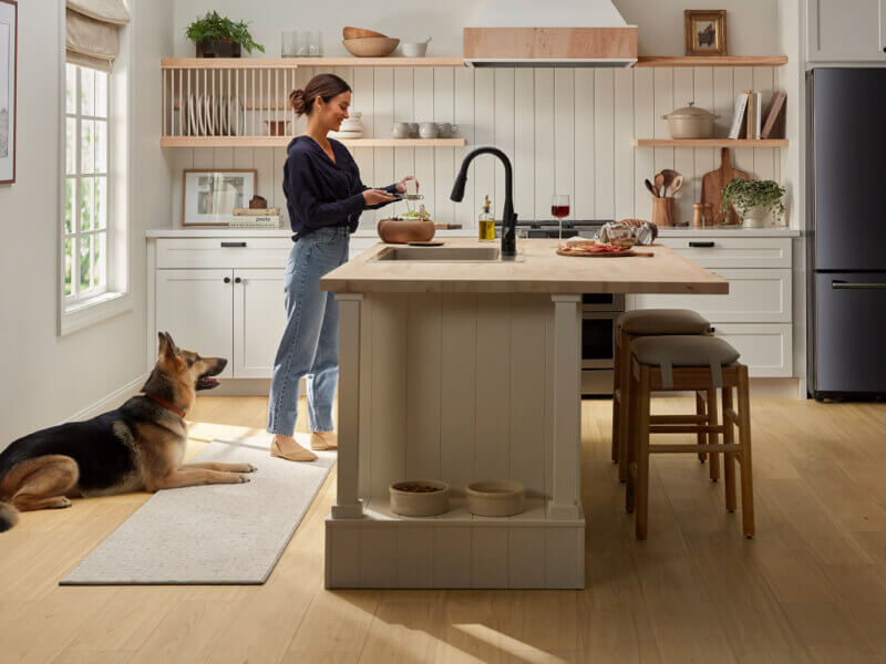 Lady with dog | Fantastic Floors